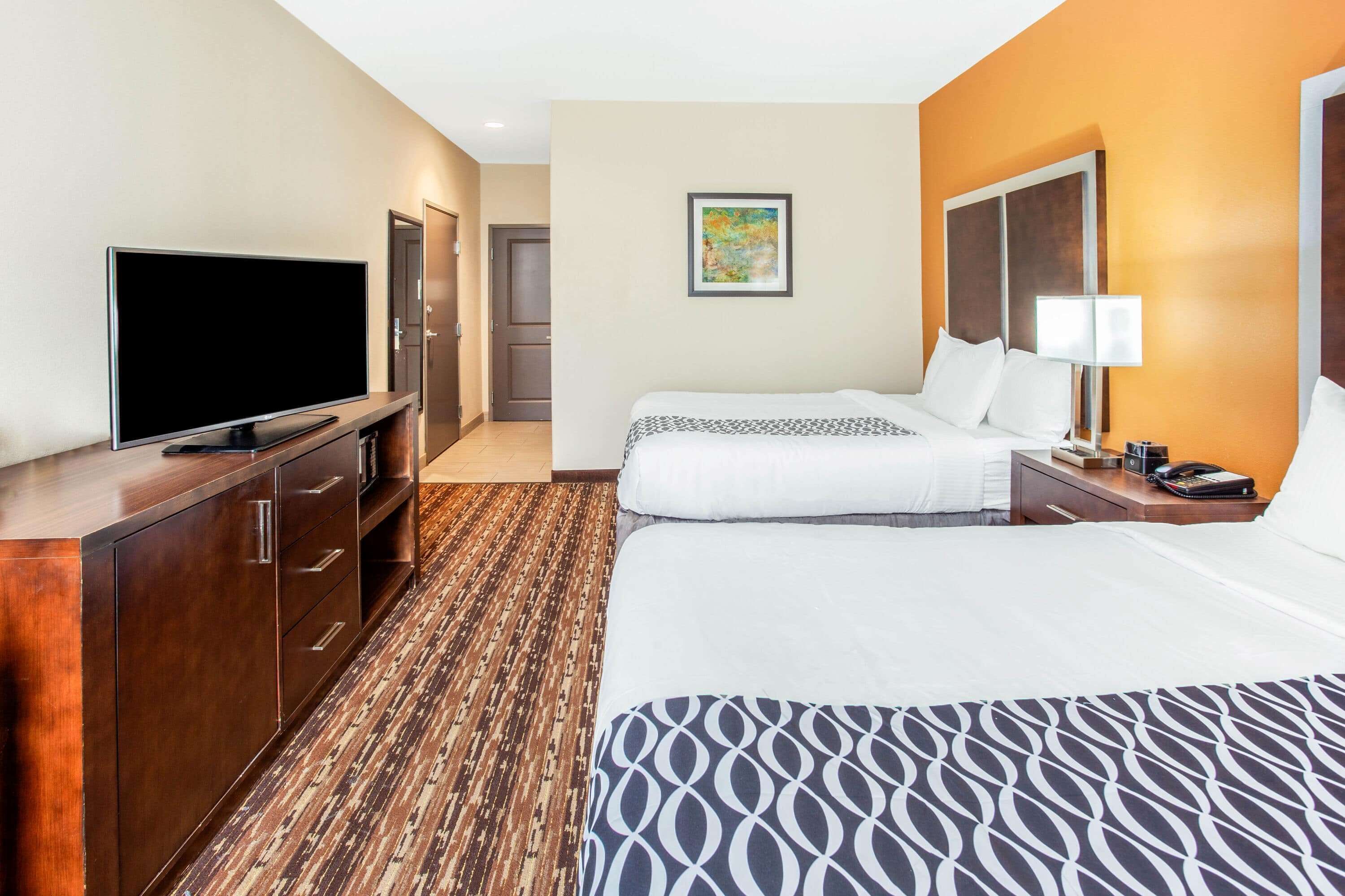 premium bedding, desk, iron/ironing board, free cots/infant beds