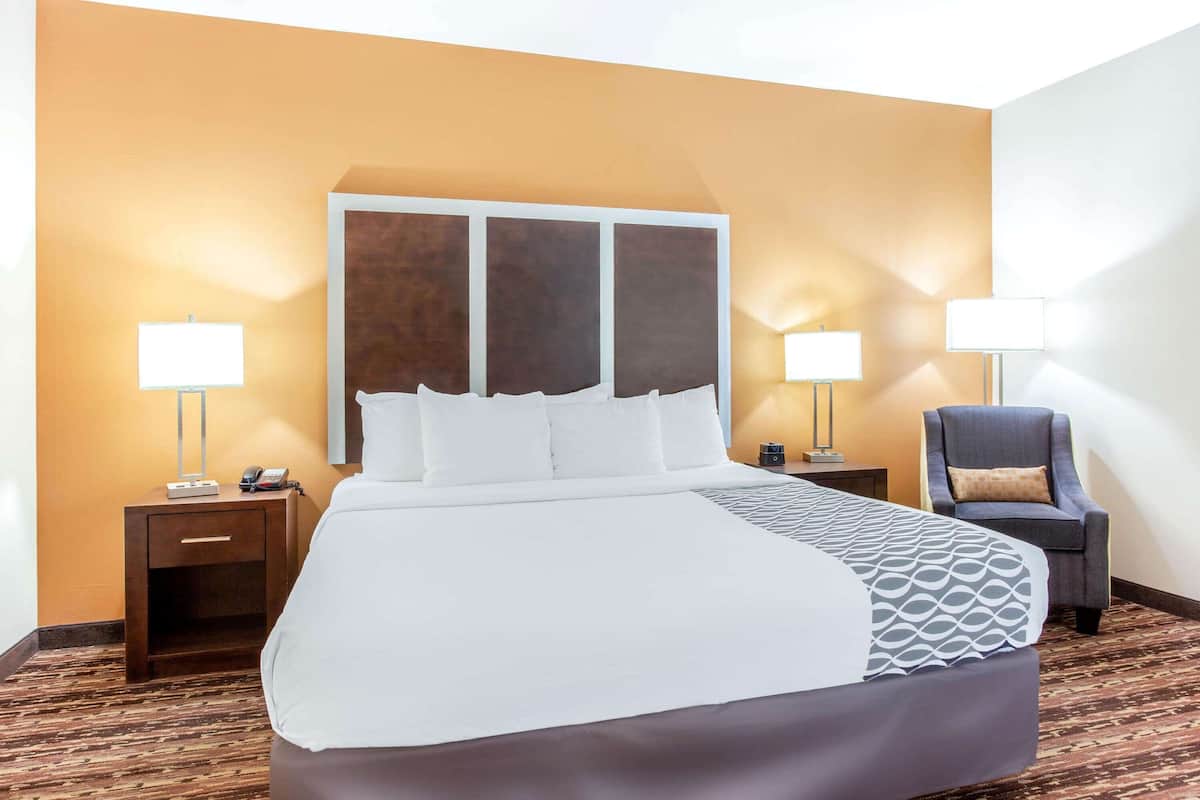 Chambre, 1 trĂšs grand lit, non-fumeur (Mobility,Hearing,Roll-In Shower)