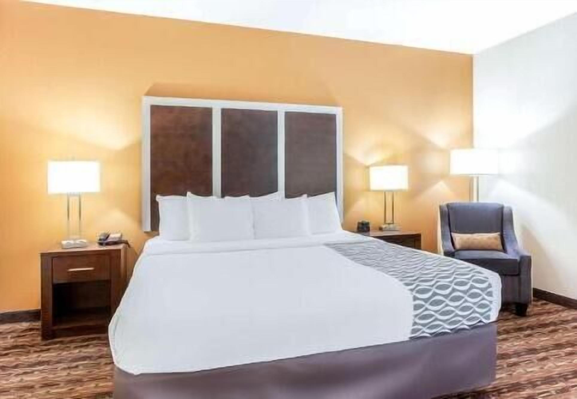Premium bedding, desk, iron/ironing board, free cots/infant beds