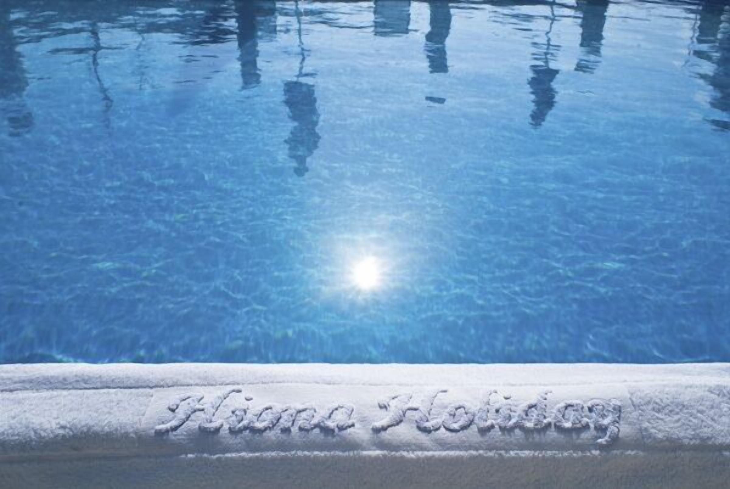 Seasonal outdoor pool, pool umbrellas, sun loungers