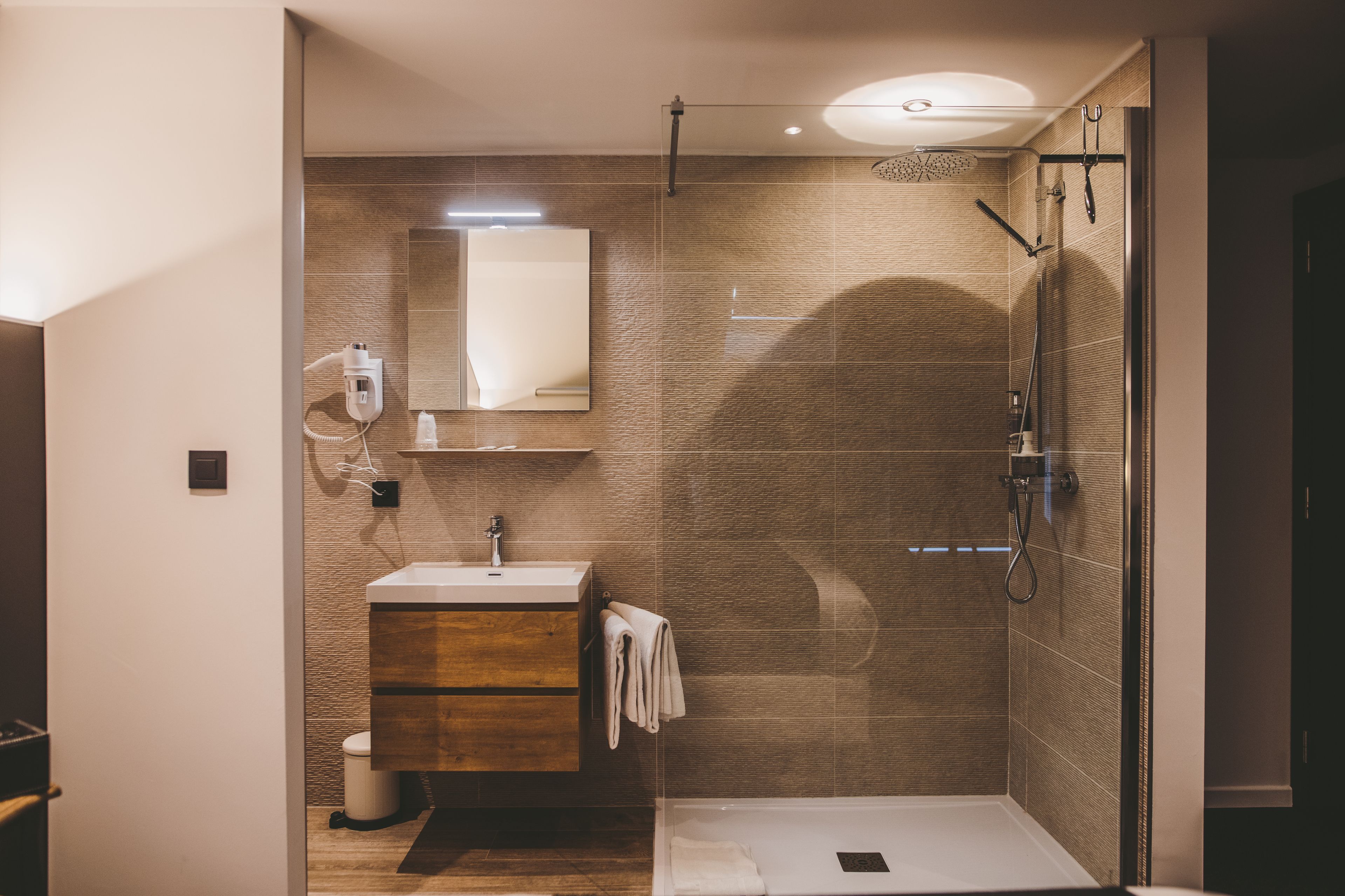deluxe double room | bathroom shower