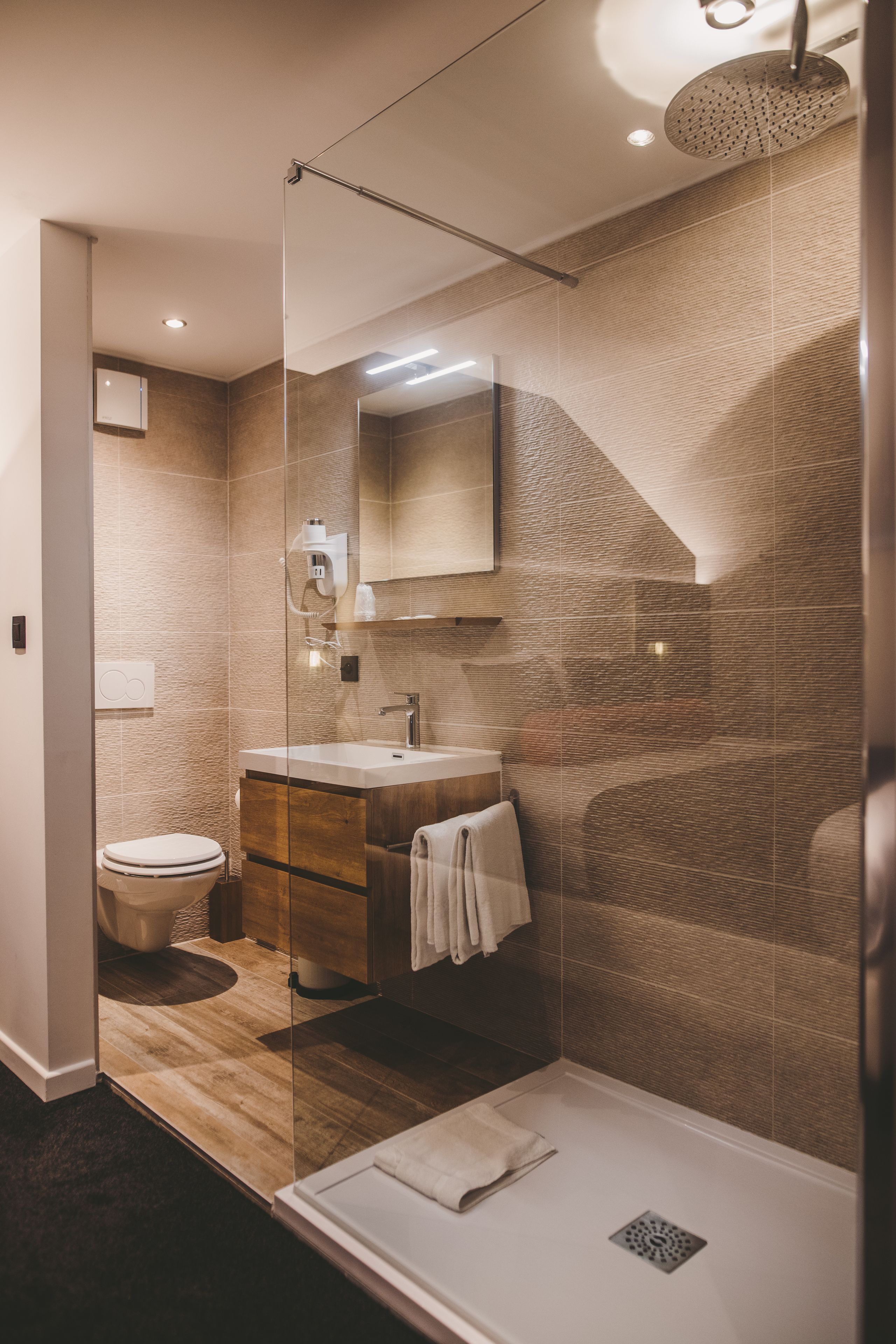 deluxe double room | bathroom shower