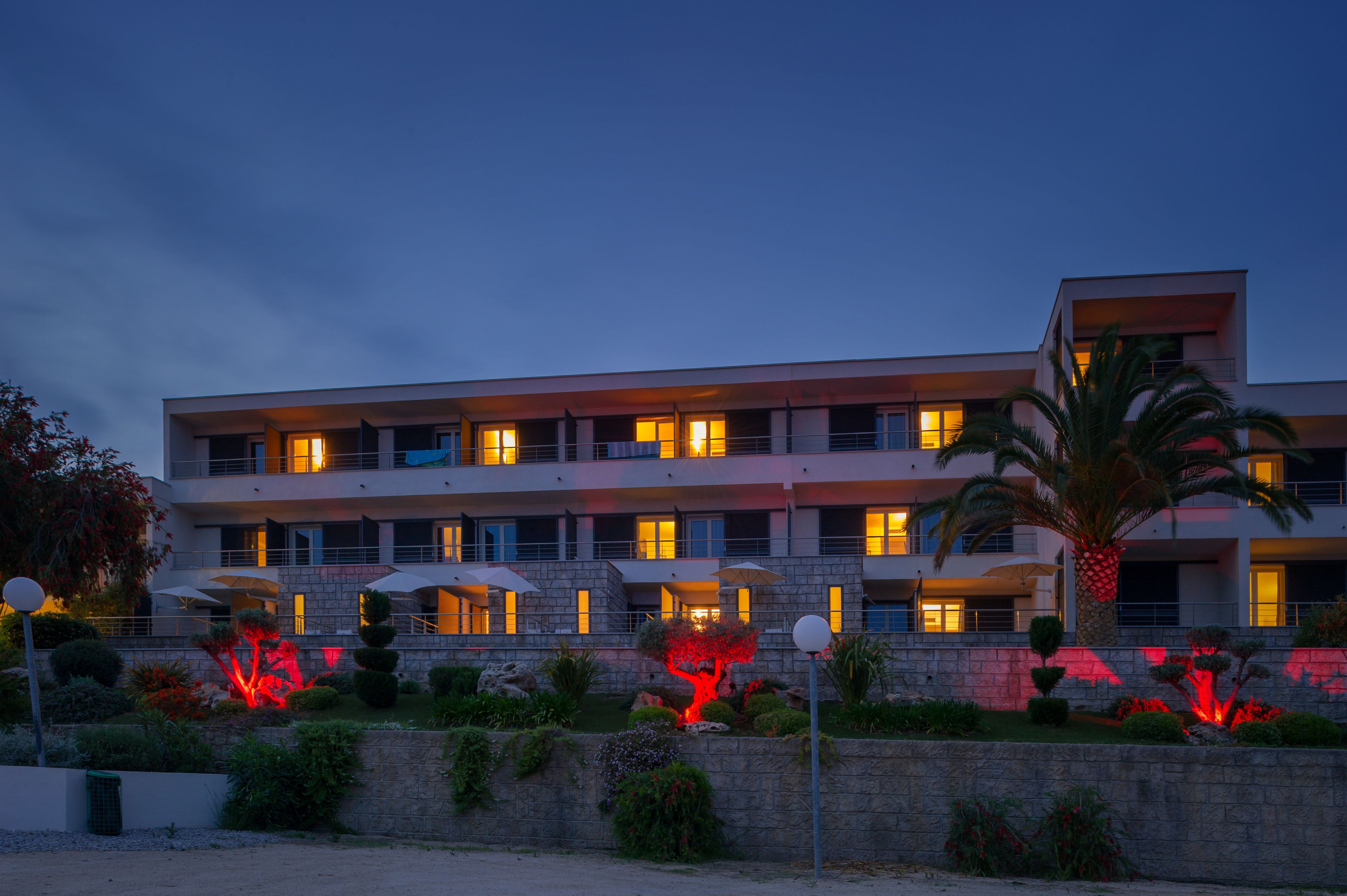 front of property – evening/night