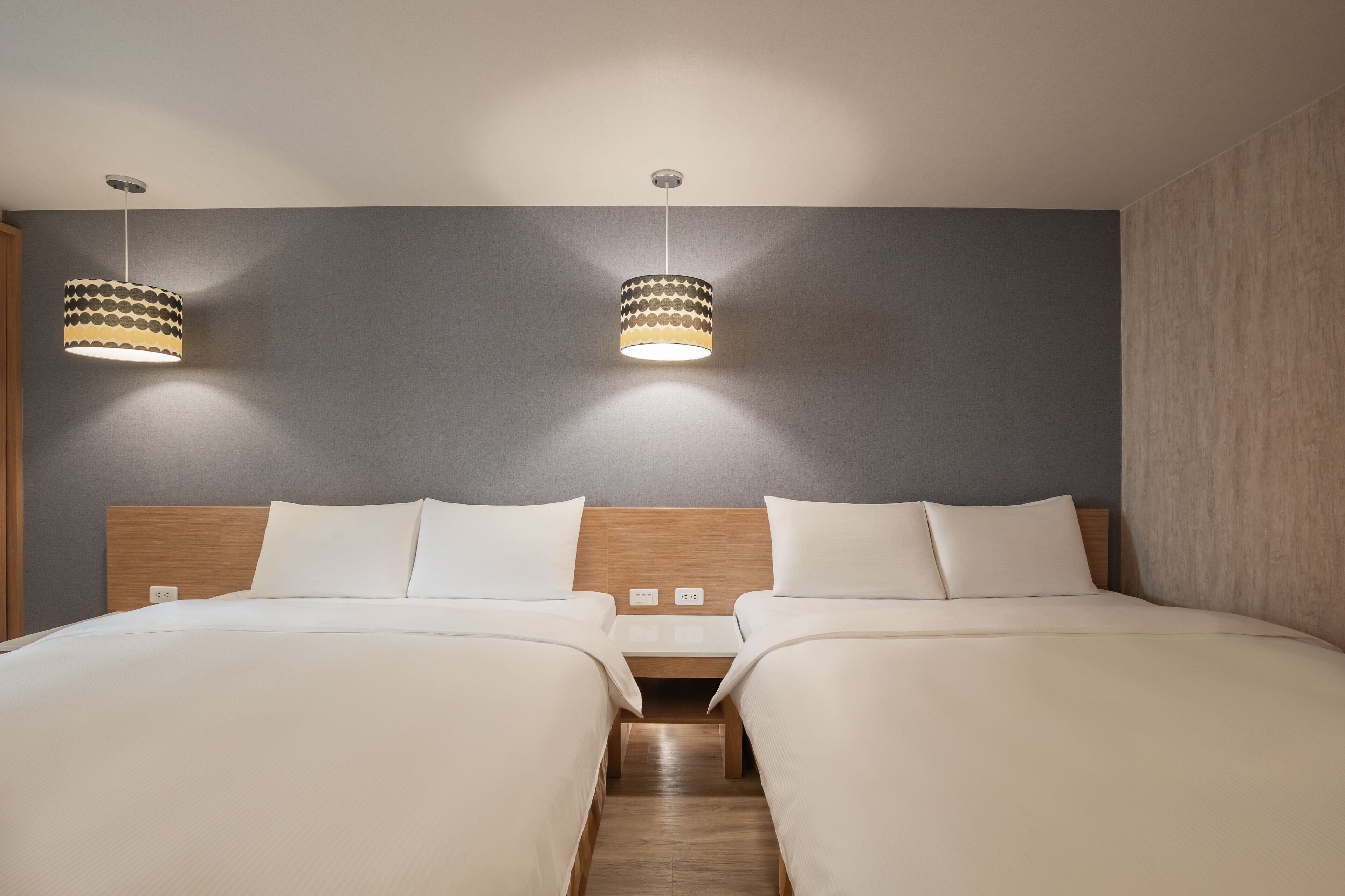 quadruple room | down duvets, desk, blackout curtains, soundproofing