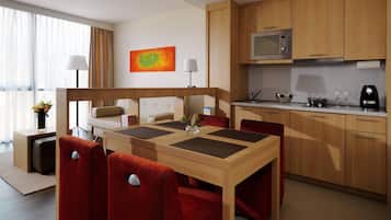 Suite, 1 habitación, vista a la ciudad | 1 habitación y ropa de cama de alta calidad
