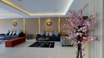 Sittområde i lobbyn