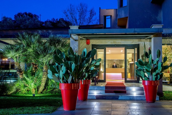 Front of property – evening/night