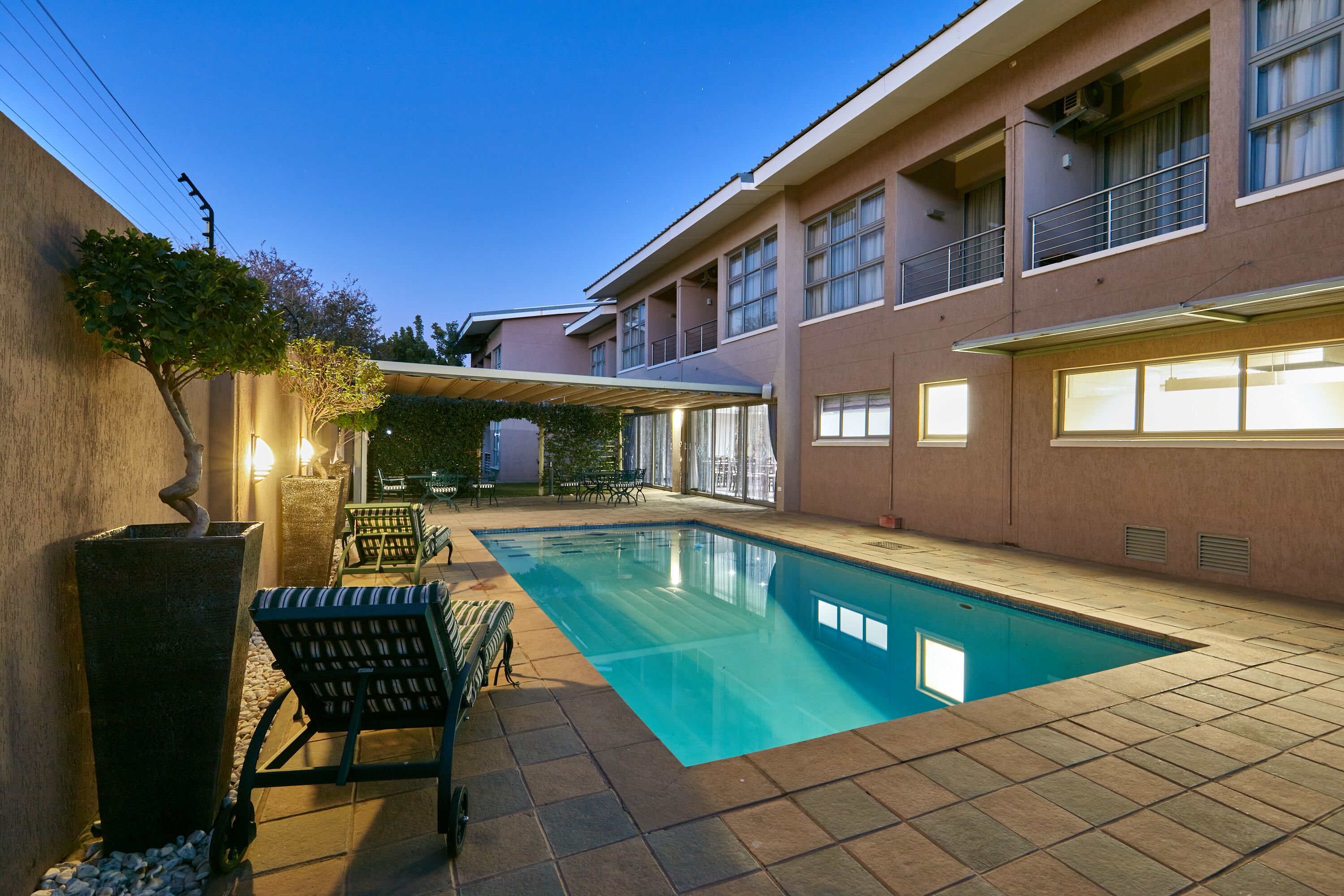 Área externa para banquete