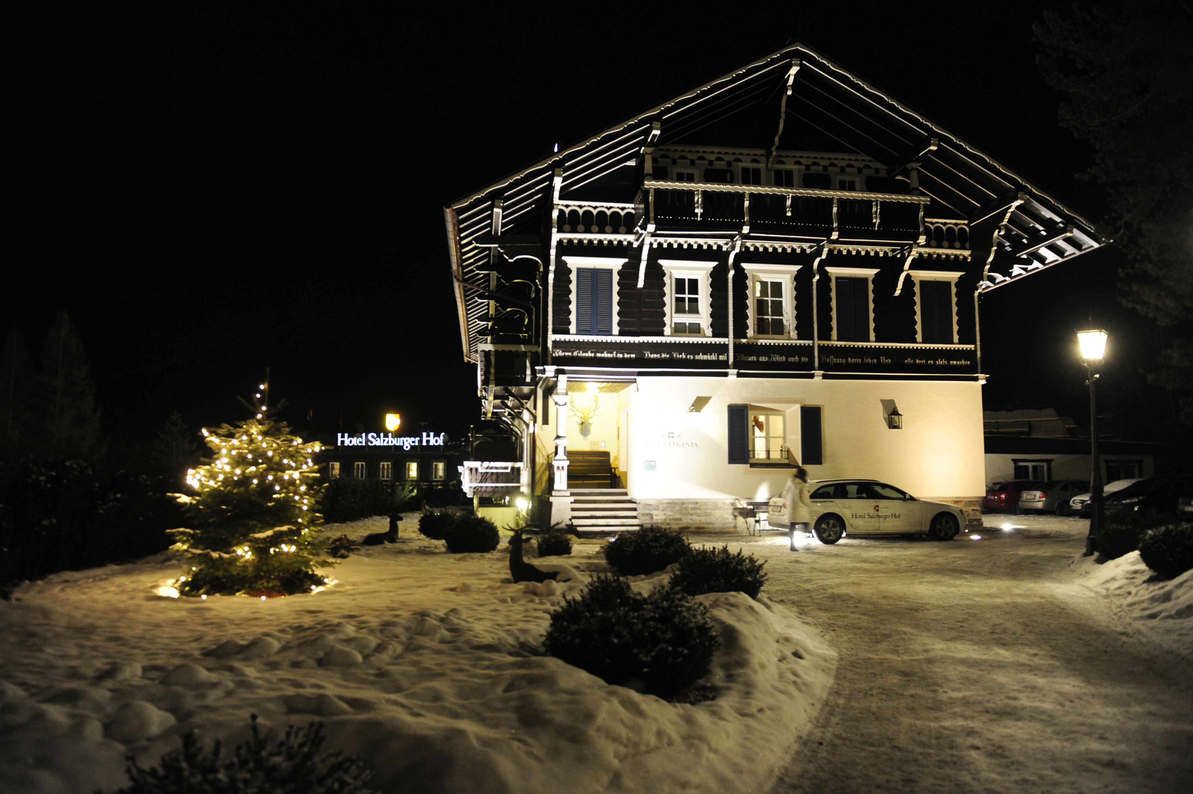 Front of property - evening/night