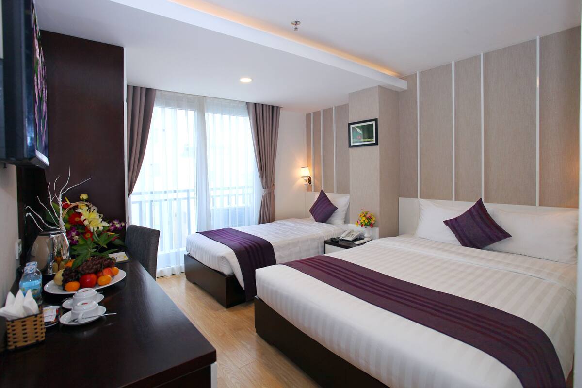 Superior Triple Room, Balcony | Minibar, in-room safe, desk, WiFi (free)