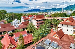 Vue sur la ville depuis l’hébergement