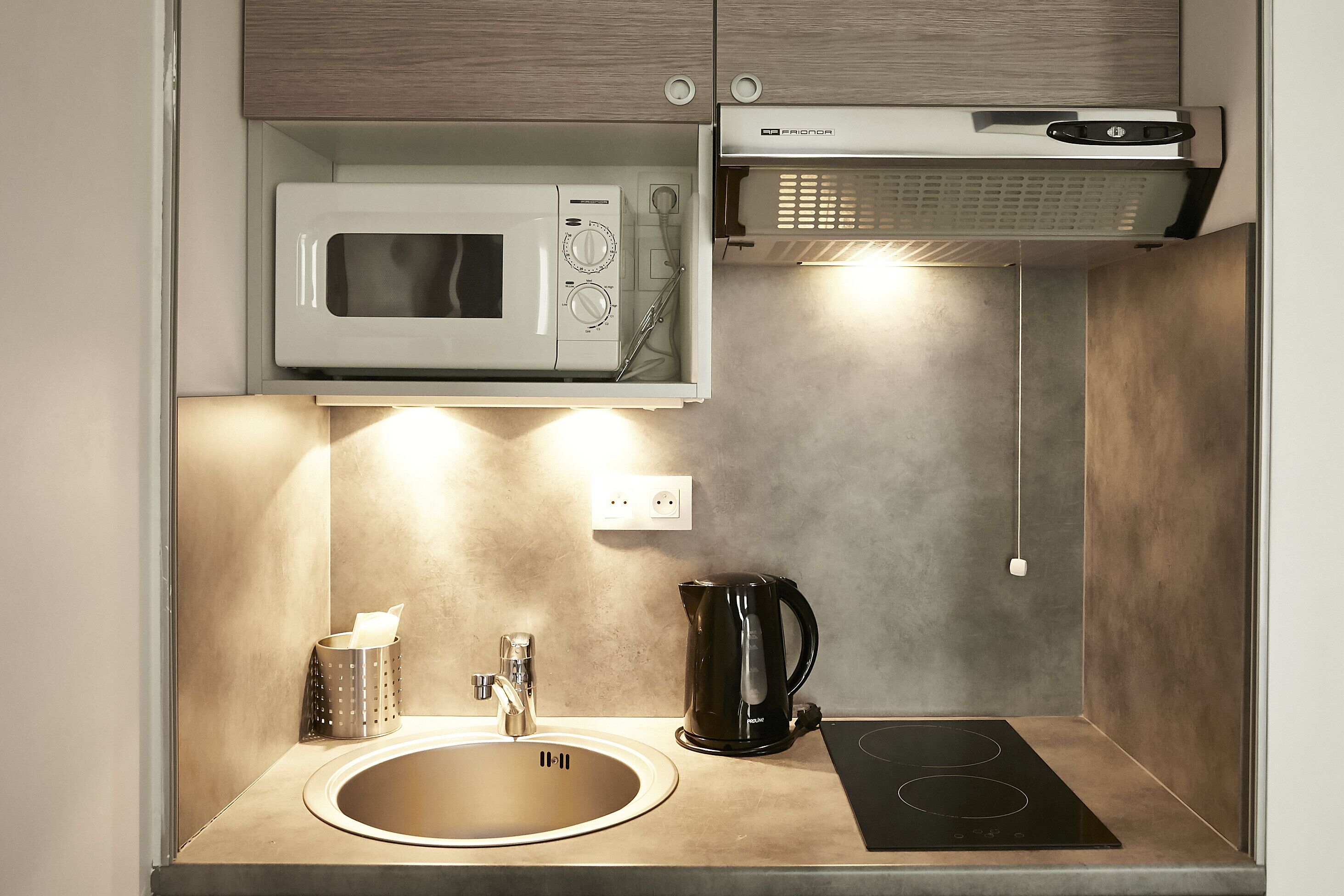 standard studio, 1 queen bed, kitchenette | private kitchen | fridge, microwave, stovetop, dishwasher