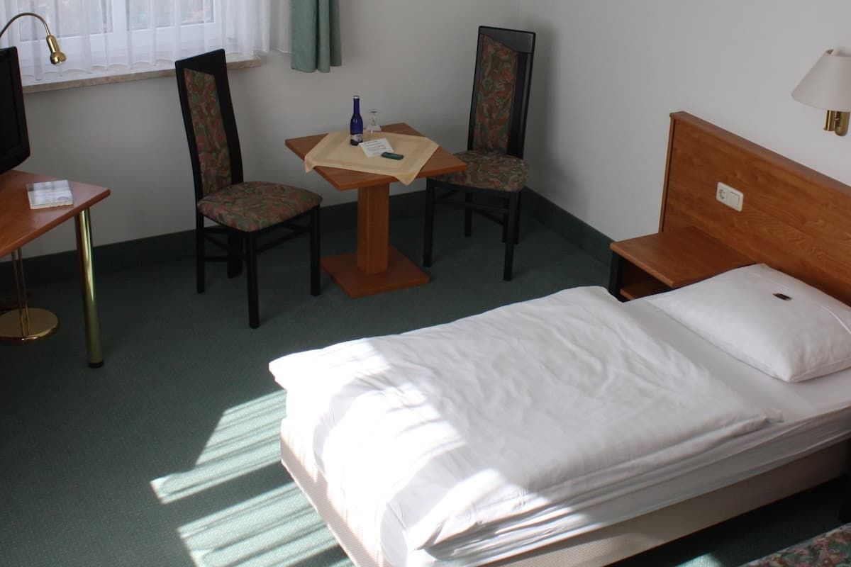 hypo-allergenic bedding, desk, free wifi, bed sheets