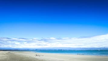 Nära stranden, strandhanddukar och rodd/paddling