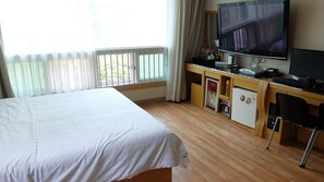 Premium Double Room | Bathroom | Separate tub and shower, deep soaking tub, hair dryer, bathrobes