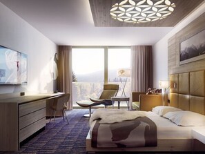 Minibar, in-room safe, desk, laptop workspace - Rezydencja Nosalowy Dwór (Zakopane)
