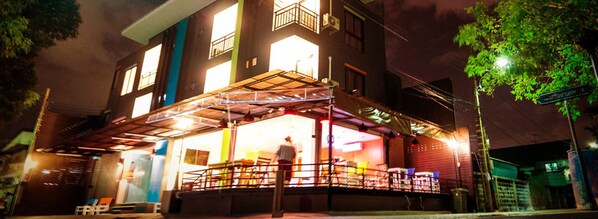 Front of property – evening/night