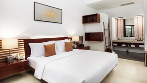 Deluxe Double Bungalow Garden View | Bar mini, peti besi dalam bilik, dihias secara berasingan 