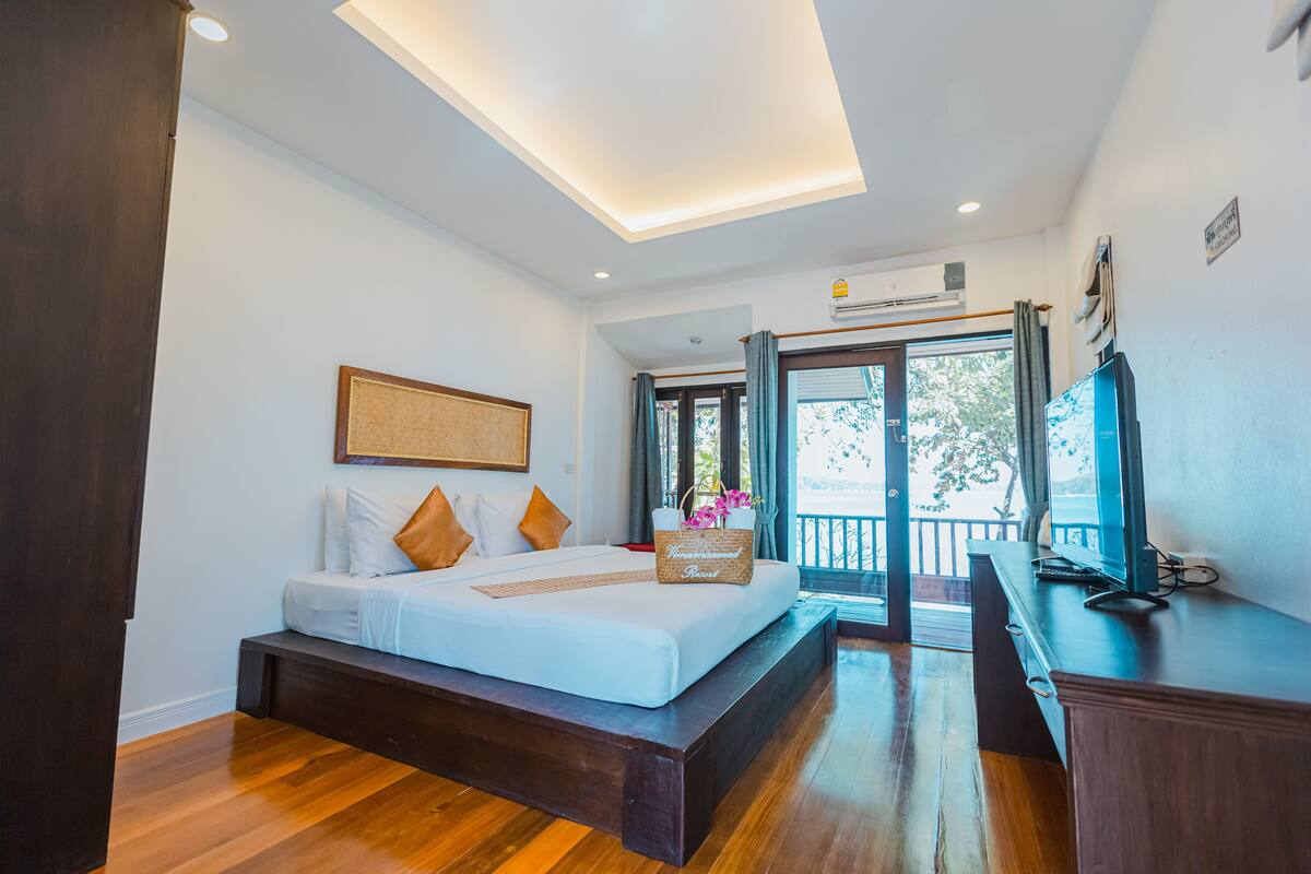 Bangalow Sea View | Minibar, tirai kedap cahaya, Wi-Fi gratis, dan seprai linen