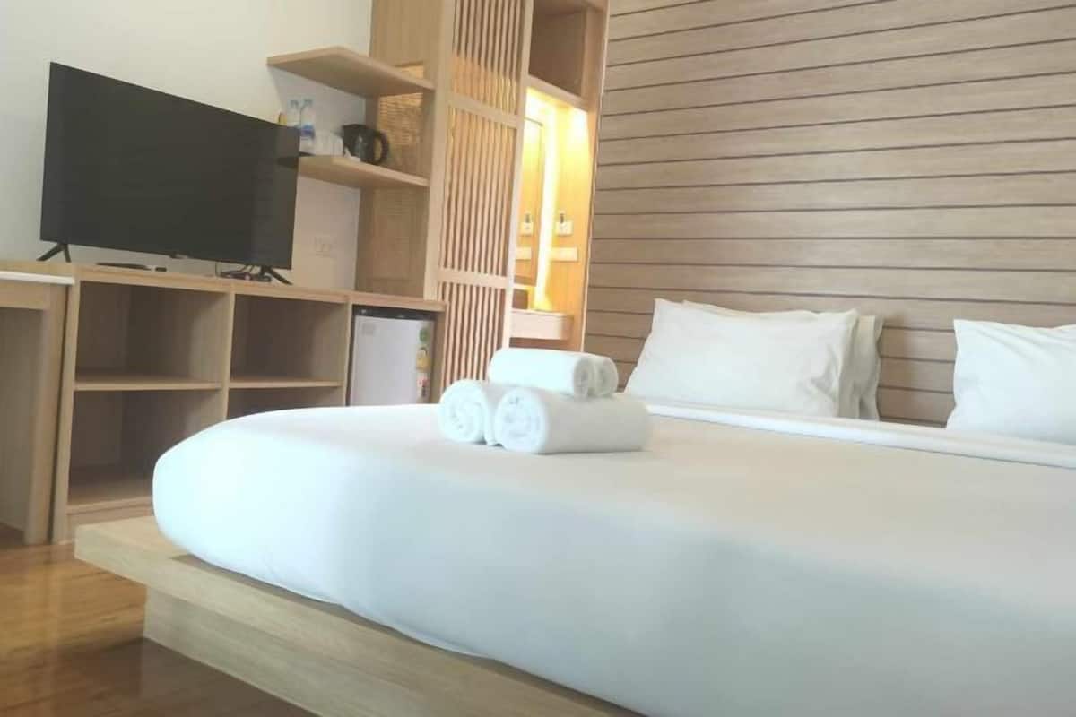 1 sovrum, minibar, mörkläggningsgardiner och gratis wi-fi