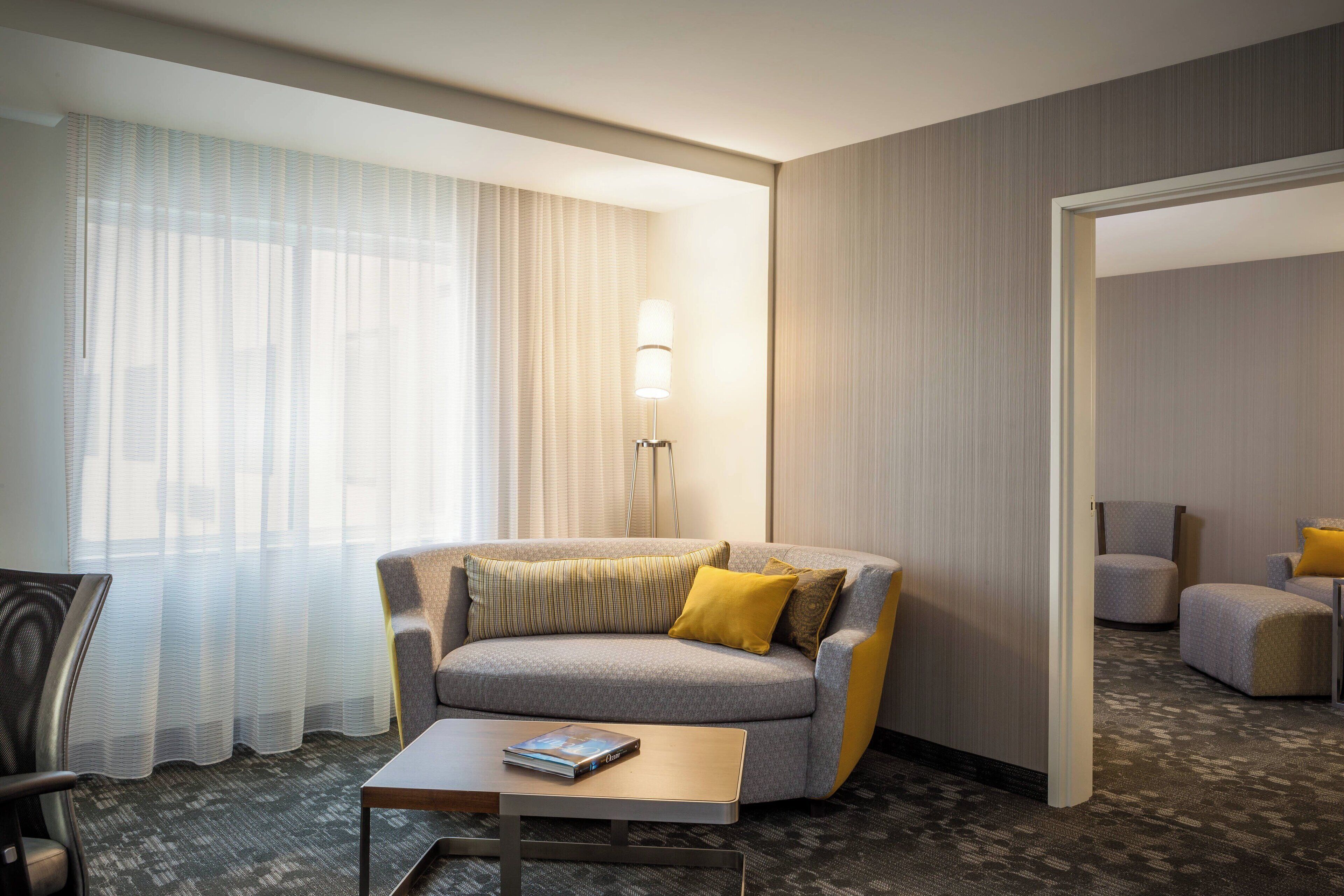 suite, 1 bedroom | in-room safe, desk, laptop workspace, iron/ironing board