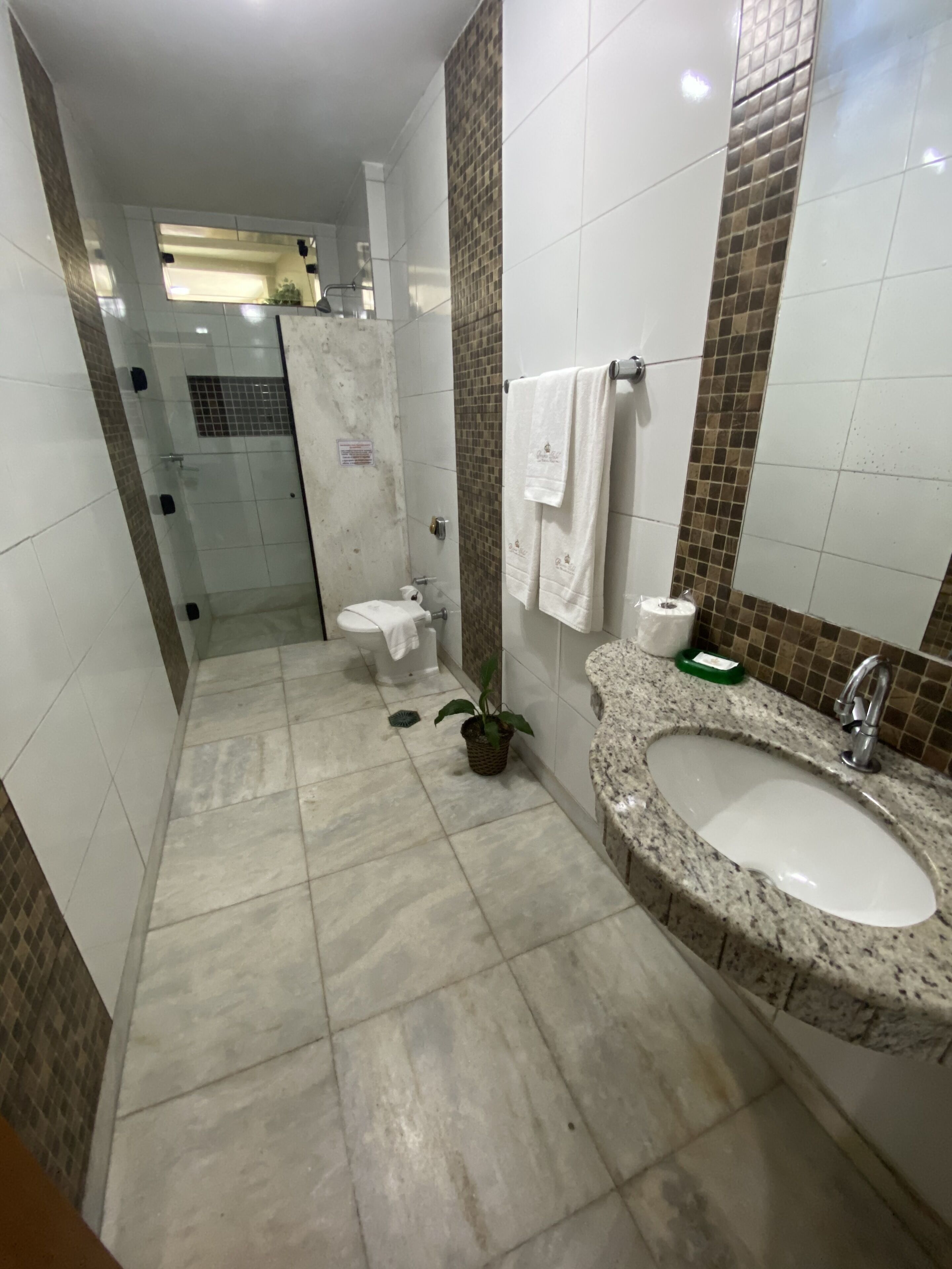 A bathroom with a sink, mirror, and toilet.