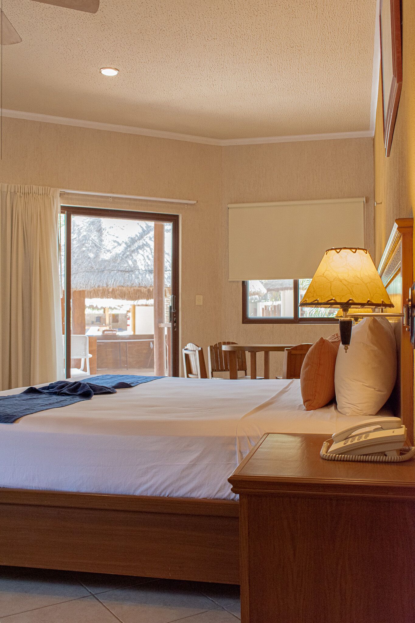 1 bedroom, laptop workspace, blackout curtains, travel cot