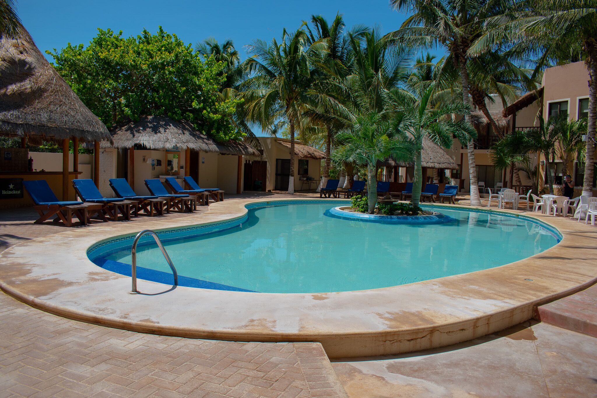 2 outdoor pools, open 8:00 AM to 9:00 PM, sun loungers