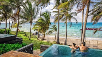 Beachfront Casita with plunge pool | Pillowtop beds, free minibar items, in-room safe, desk
