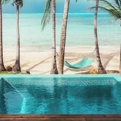 Beachfront Casita with plunge pool | 1 bedroom, pillowtop beds, free minibar items, in-room safe