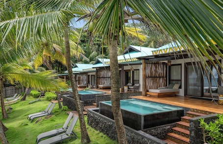 Luxury Beachfront Room with Plunge Pool | Courtyard view. Yemaya Reefs, a Small Luxury Hotel