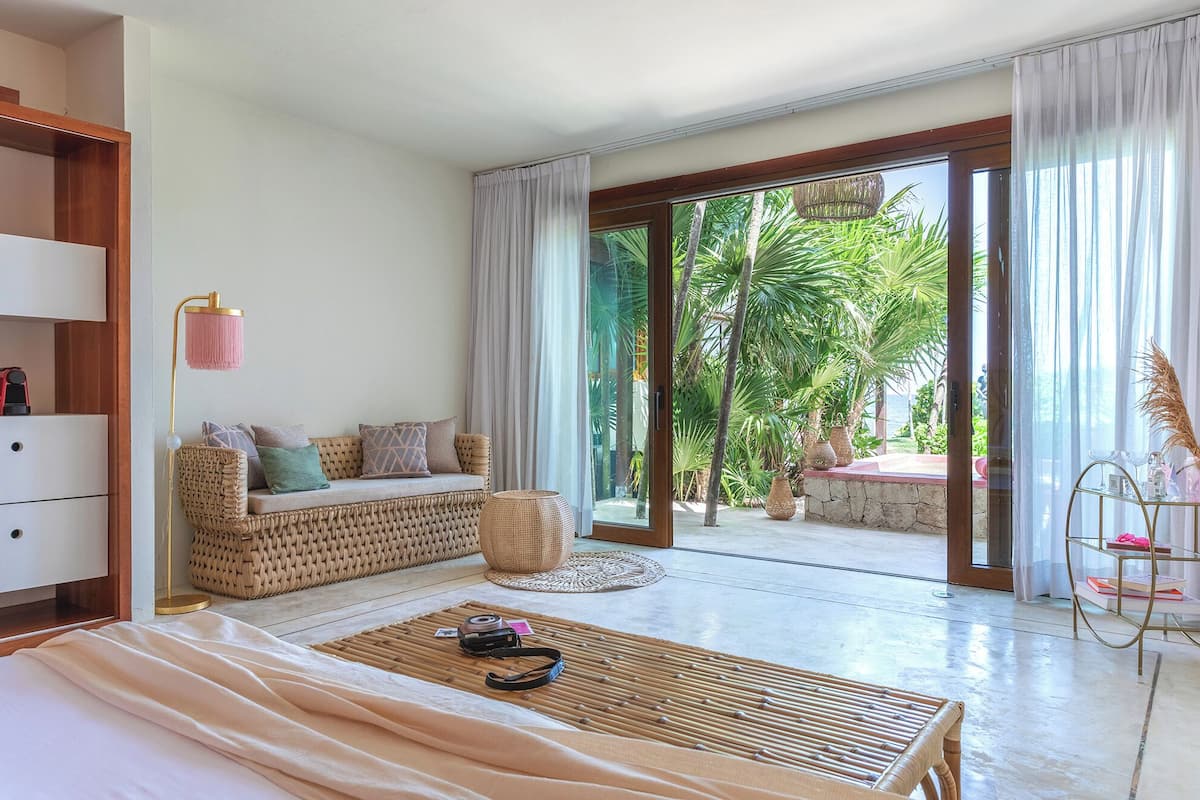Zimmer, Meerblick (with refreshing plunge pool) | Ausblick vom Zimmer