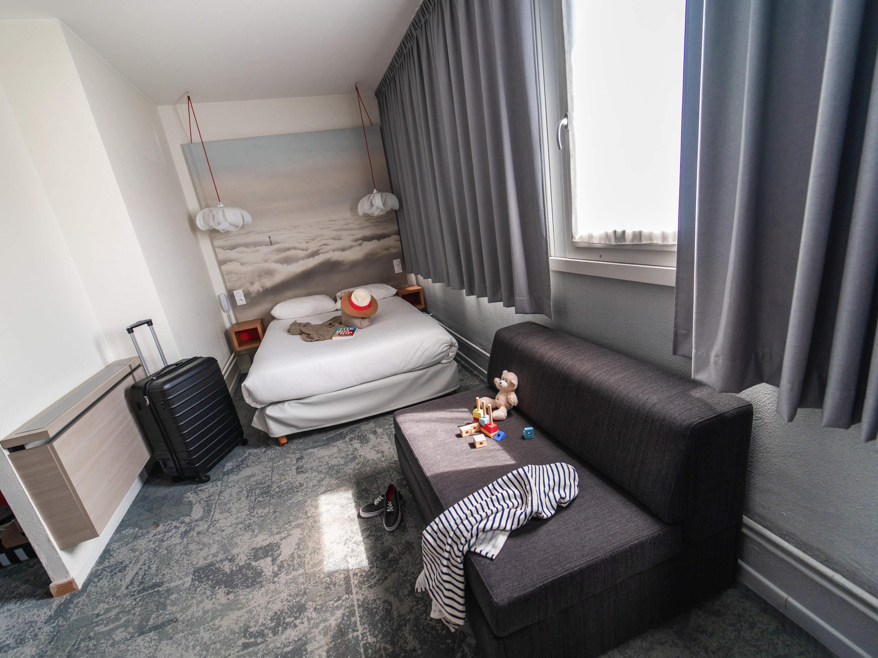 1 chambre, literie de qualité supérieure, bureau, rideaux occultants