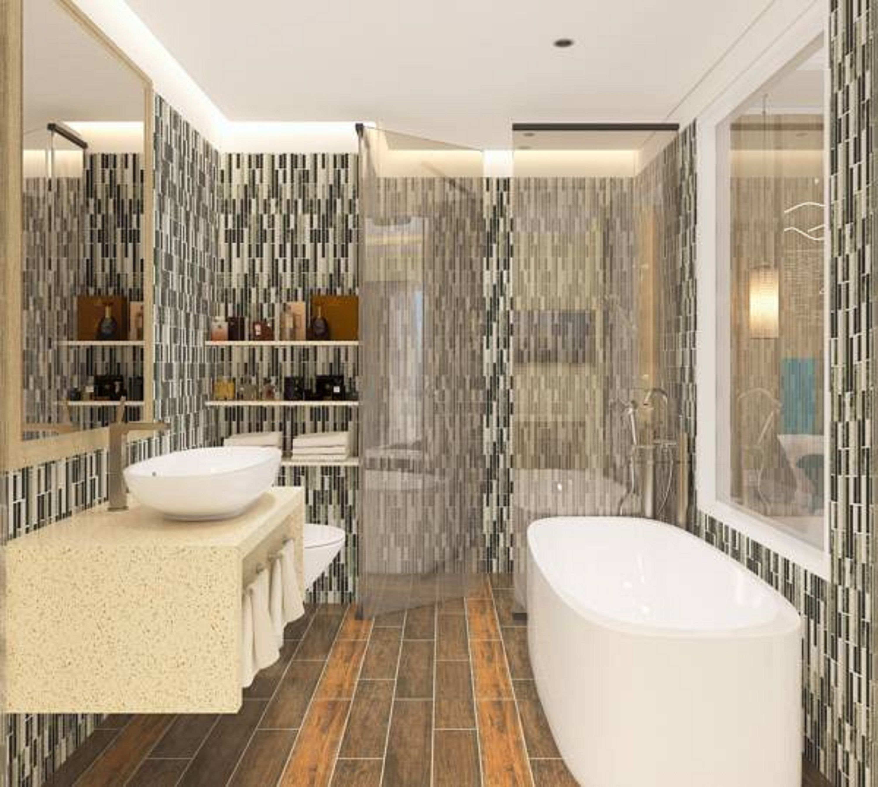 royal deluxe | bathroom | shower, free toiletries, hair dryer, bathrobes