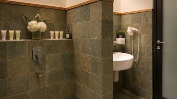 Premium Double Room, 1 King Bed, City View | Bathroom | Shower, rainfall showerhead, free toiletries, hair dryer
