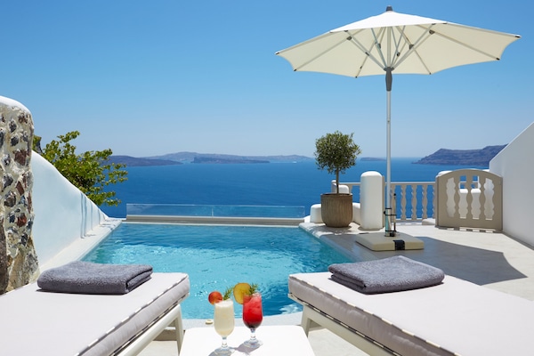 Grand Villa, Private Pool, Sea View | Outdoor pool | Seasonal outdoor pool, pool umbrellas, sun loungers