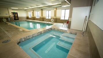 Indoor pool, open 7:00 AM to 11:00 PM, sun loungers