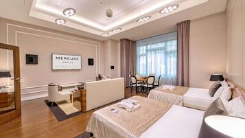 Premium bedding, minibar, in-room safe, desk