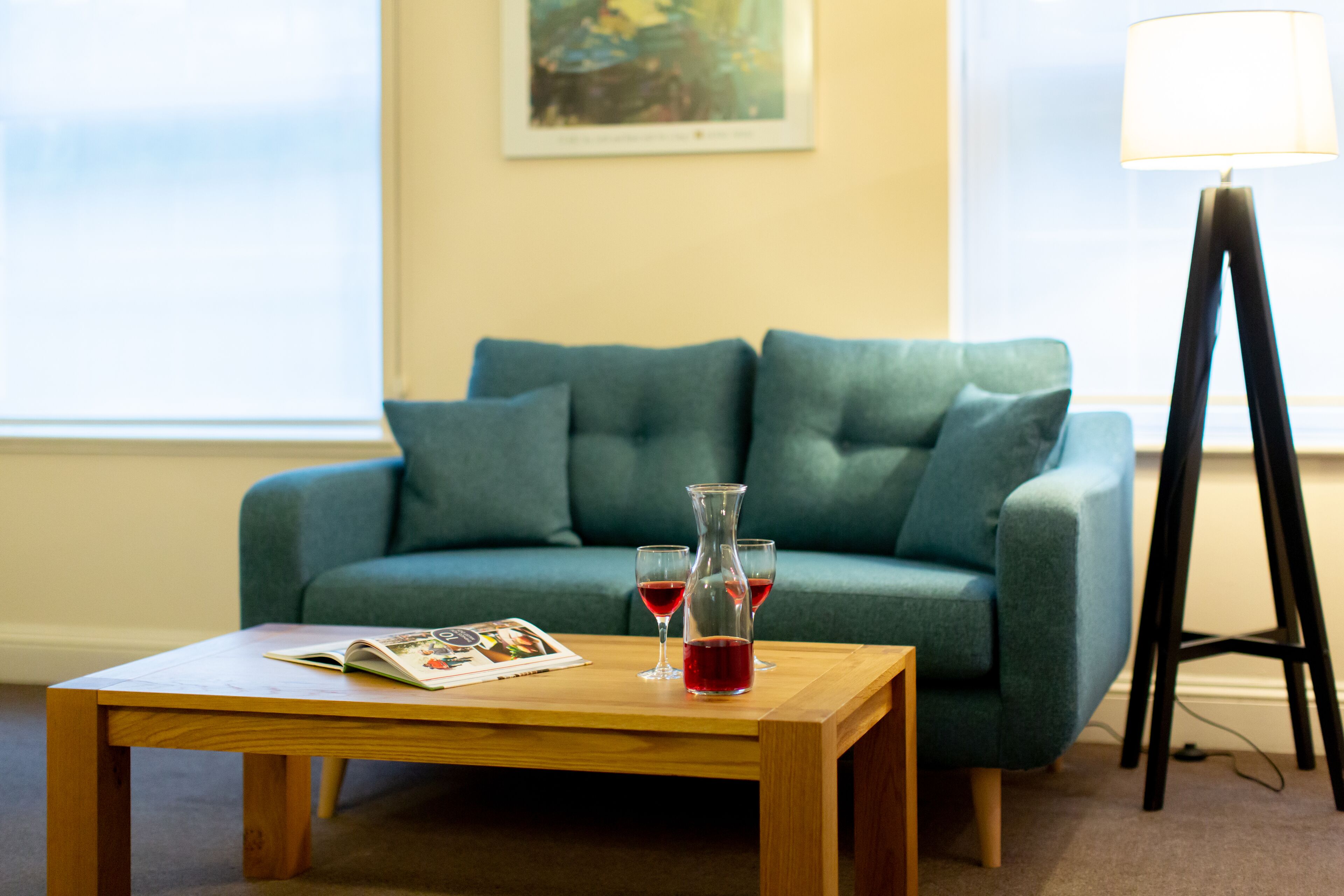Studio Apartment - Double or Twin | Living area | 32-inch flat-screen TV with satellite channels, TV