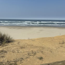 On the beach