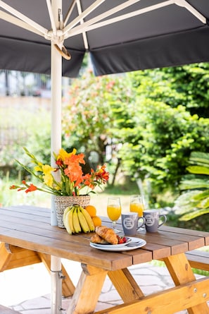 Exclusive-Apartment, 2 Schlafzimmer | Terrasse/Patio