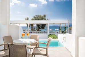 Elite Suite, Hot Tub, Sea View | Balcony view