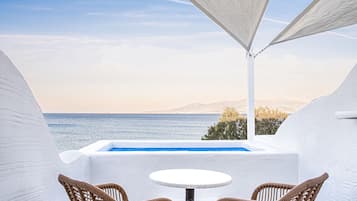 Habitación Premium, hidromasaje, vista al mar | Vista del balcón