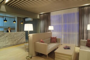 Sitteområde i lobbyen