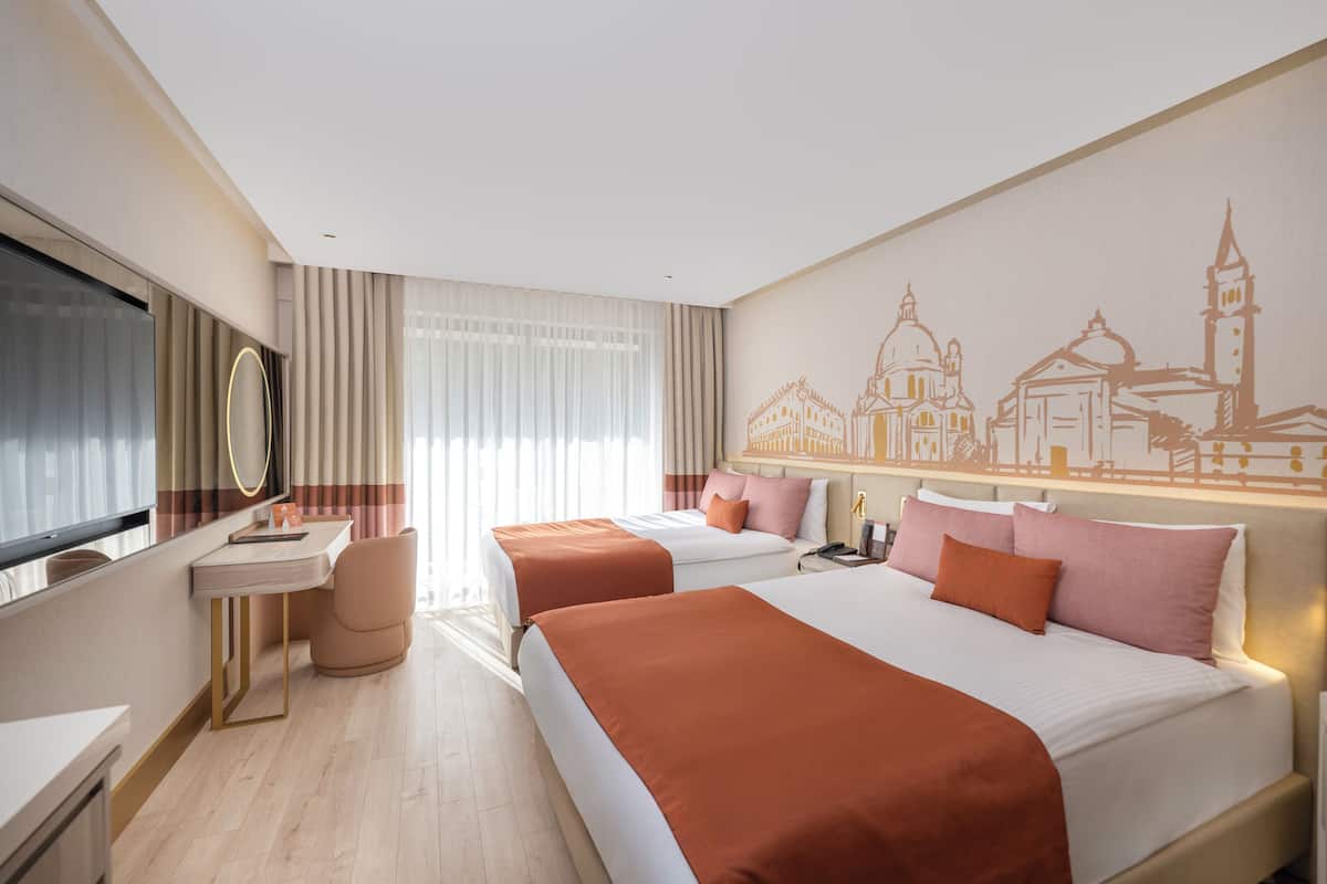 1 chambre, literie de qualité, articles de minibar gratuits, coffre-fort