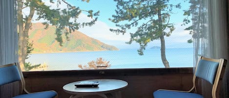 Habitación básica con 2 camas individuales | Vista desde la habitación