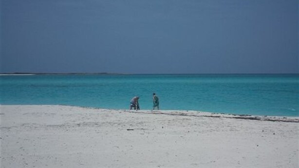 En la playa 