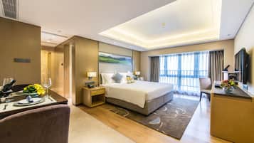 Appartement exécutif, 1 trÚs grand lit | 1 chambre, couette en duvet, coffre-fort, ameublement unique