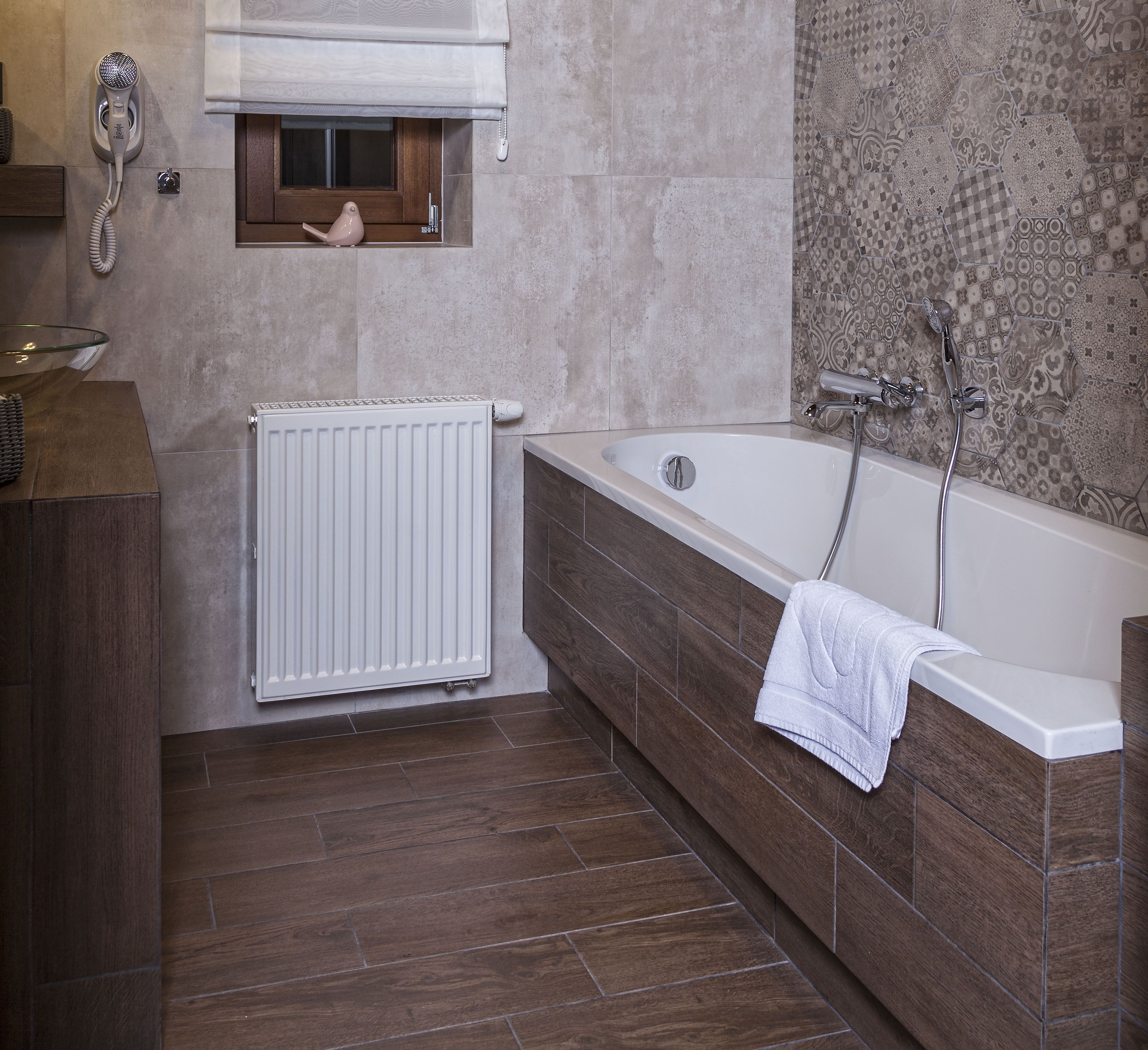 free toiletries, hair dryer, bathrobes, slippers