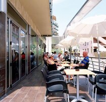 Breakfast, lunch, dinner served; international cuisine 